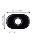 Front view of Budget Friendly Twenty Five Pack One Quarter Inch Twenty Threaded Centered Slide In Economy T Nuts with dimensions.
