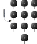 Image of Slick 11 In 1 Usb C Dock And Thunderbolt Adapter with multiple HP hub connectors for laptops.