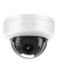 Front view of Badass 8MP 4K Outdoor POE Dome IP Security Camera featuring AI Human Face Detection and IR night vision.