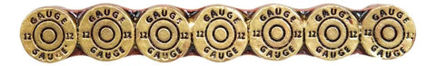 Killer Rustic Western 12 Gauge Shotgun Shell Bar Pulls For Cabinets And Drawers Hella Tough Ammo Casing Hardware close-up view of four decorative handles
