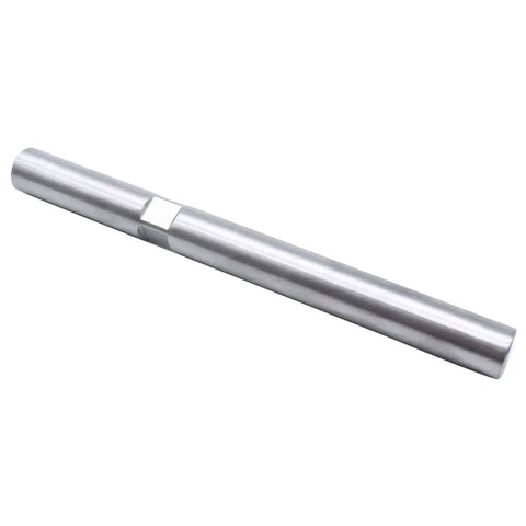 Top Shelf Adjustable Stainless Steel Tensioner Rod Mount With Greaseable Heim Joint Fits SBC BBC 350 454 302 Chevy Engines close up of rod
