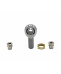 Bulletproof 4130 Chromoly 1-1/4 Inch Rod End Heim Joint 4-Link Kit includes threaded joint and stainless spacers.