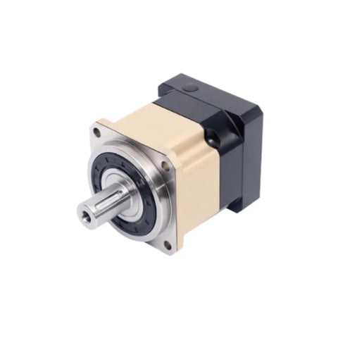 Premium Helical Gear Precision Planetary Reduction Gearbox Tailored For Stepper And Servo Motors, compact size with metal casing.