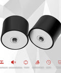 Premium Heavy Duty M12 Rubber Vibration Isolator Mounts Set Of Two for mini split AC, featuring zinc coated studs and rubber blocks.