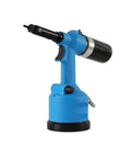 Heavy Duty Pneumatic Air Rivet Gun Pulling No Sweat One Click Auto Tension Lock Built Tough For Upholstery And Carpentry Sessions Super Quick Cycling And Dead Solid Grip Daily side view.