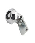 Smallest Triangular Cylinder Cam Lock For Electrical Cabinets With Key Distribution Box Door, silver metal cam lock close-up view