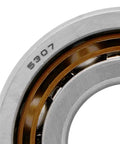 Precision Double Row Angular Contact Ball Bearings 2 Pack 5307 Open Design close-up showing inner ring and rollers.