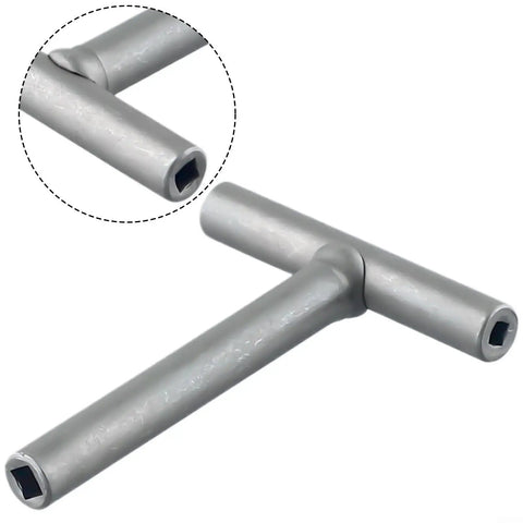 Heavy Duty T Handle Valve Adjusting Wrench With 3Mm 3.5Mm 4Mm Square Drive Socket for precise motorcycle engine tuning.