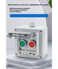 Emergency Stop Push Button Box IP65 22mm Momentary Red Green Start Stop Buttons And Selector Switch Integrated Control Station