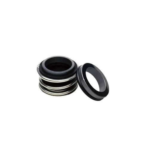Premium Silicon Carbide Mechanical Seal With Thick Rubber Bellows For Industrial Pump Sealing, featuring dual seal assembly, ready for installation.