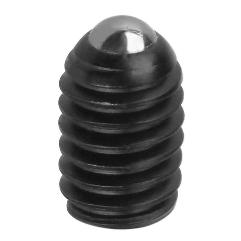 Heavy Duty 20 Piece Hex Socket Spring Ball Plunger Set In Built Tough Carbon Steel, close-up of black spring loaded plunger.
