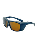 Top Shelf Laser Tattoo Removal Safety Glasses With Od5 Brown Lenses angled view showcasing durable design and eye protection features.