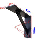 Rock Solid Floating Shelf Brackets Heavy Duty Tripod Wall Supports That Hold Up Like Champs Slick Black Iron Rack Mounts dimensioned 65cm x 40cm.