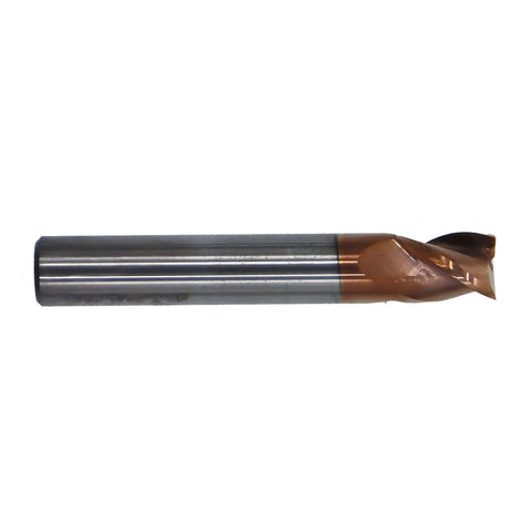 5/16in solid carbide end mill, 3-flute, 37° helix, ZRN coated for aluminum and non-ferrous metals