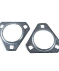 Beefy 1 Inch Live Axle Bearing Kit with 3 Hole Flange Hangers for Go Karts and Mini Bikes, steel flangettes shown