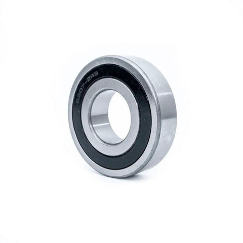 Solid Heavy Duty Front Load Washer Tub Bearing And Seal Kit Replacement For Frigidaire Kenmore Crosley, silver metal bearing close-up.