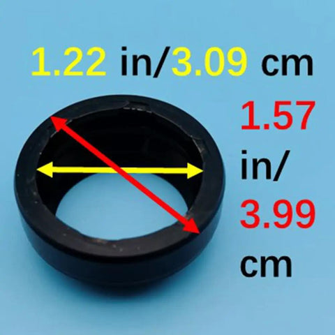 Top Shelf Washer Bearing Seal Kit Fits Kenmore Maytag Whirlpool Magic Chef Admiral Amana Estate Inglis Jennair KitchenAid Washing Machine Repair 285203 470615 Ah334447, black seal with dimensions shown