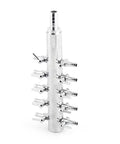 Stainless Steel Aquarium 10 Way Inline Manifold Air Tubing Splitter Lever Control Valve Straight Up Game Changer For Smooth Fish Tank Flow No Sweat Setup Today, showing detailed valve structure.