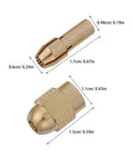 11 Piece Copper Drill Chuck Collet Adapter Kit With 4.8mm Tail Set For Rotary Tools Woodworking Crafters Universal Fit secure collet and adapter