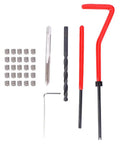 30 Piece Thread Repair Kit with M4x07 Stainless Steel Twisted Drill Tap Wrench Threaded Insert Tool for Aluminum and Metal Surfaces