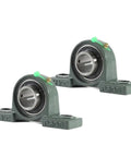 Tough As Nails Pillow Block Bearings UCP202 15Mm Shaft Insert Bearing Pre Mounted Plummer Housing duo with grease seals.