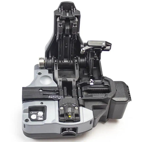 High Performance Japanese Import CT-50 Optical Fiber Cleaver With Hella Accurate Cutting Action For Slick Fusion Splicing And Reliable Field Ready Telecom Gear top view showing precision cutting mechanism and compact design.