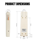Tough As Nails Digital Push Pull Force Gauge With External Sensor Built For Two Hundred Twenty Pound Loads dimensions diagram showing size and specifications.