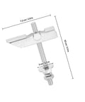 Close-up of Beefy Heavy Duty Metal Toggle Bolt And Drywall Anchor Kit M8x72x100mm For Hollow Wall Mounting with detailed measurements.