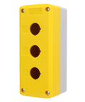 Battle Ready 3 Hole 22mm Push Button Control Box Featuring Slick IP65 Waterproof Seals And Rock Hard ABS Plastic Enclosure for industrial use.