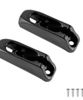 Two Pack Kayak Rope Cleats for Deck Rigging, Black Nylon Rope Guides with Screws for Kayak Boat Canoe Watercraft
