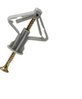 Close-up of single 100 Pack Self Drilling Anchor Screws M3.5 Hollow Wall Kit With Expansion Tubes And Zinc Plated Screws