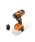 Professional Heavy Duty Compact Four Speed Cordless Drill With Brushless Motor All Metal Transmission QuickIN Adapter and Rugged Case, orange design