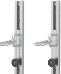 Heavy Duty Adjustable Wall Mount Anchor Platform For Resistance Bands Featuring 35 Custom Locking Positions, close-up of steel anchor mounts.
