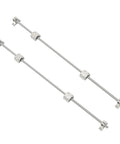 Heavy Duty 8Mm Linear Motion Shaft And 650Mm Hardened Steel Guide Rod Paired With Four SCS8UU Slim Ball Bearings on a white background.