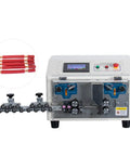 Heavy Duty Automatic Wire Stripping Machine For Copper Cable Peeling High Speed Motorized Stripper with control panel and wire feeder.