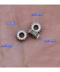 Close-up of 0.3 Module Planetary Gearbox With 18 Teeth 5.95 Millimeter Diameter And 2.55 Millimeter Bore Tiny Electronic Starter Speed Reducer