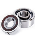 Built Tough One Way Clutch Bearing Engineered For Unidirectional Shaft Spin And Automatic Reverse Lockup On Worksite Machinery Keeps Your Gear Running Sweet Under Heavy Duty Loads Size 25X52X15, showing metal construction and dual design.