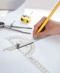 Digital Angle Finder Protractor Ruler With Straight Shot Zero To One Eighty Degree Range And Four Inch Tape for carpentry layouts.