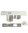 Heavy Duty 800kg Drop Bolt Deadbolt For Glass Doors With Electric Magnetic Access Control System and Gate Lock Assembly, stainless steel components.