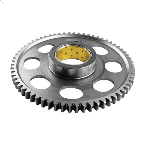 Top Shelf One Way Starter Clutch Gear Bearing And Flange Assembly Kit For RSV1000R And SL1000 Motorcycles detailed gear with yellow bearing.