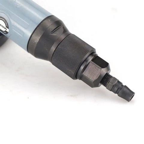 Heavy Duty 4 Inch Pneumatic Angle Grinder With Stepless Speed Control And Front Exhaust Cooling, close-up of the nozzle.