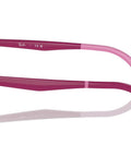 Side view of Tween Prescription Eyewear Frames Transparent Pink, XX Small Fit With 110mm Hinge To Hinge, lightweight junior glasses.