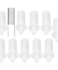 Heavy Duty Metal Shutter Repair Pins And Window Staples Plantation Blind Replacement Hardware Kit For No Sweat Curtain Fixes and Slick Home Renovation Projects, white metal pins and staple.