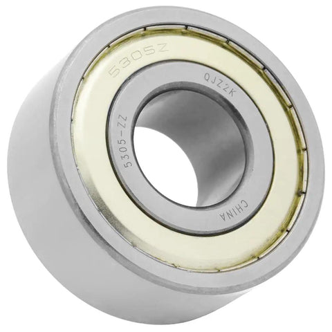 2-Pack 5305-ZZ Double Row Angular Contact Ball Bearings No-Frills Rugged Workhorse Performance with metal shield protection.