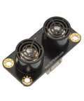 Front view of URM09 I2C Ultrasonic Sensor Module for Quick and Easy Distance Readings on Arduino and Raspberry Pi, dual sensor design.