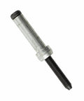 Heavy Duty Steel Dome Head Blind Rivet Bolts 0.25 Inch Diameter With Rock Solid Grip Range 0.282 To 0.344 Inch Built Like A Tank For Quick Auto Body Work In A Sweet Ten Pack - close-up of a rivet bolt showing steel construction.