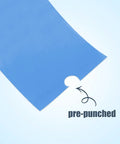 Close-up of blue Disposable Tattoo Machine Covers Pack Pro Grade 200 Pcs 2.4 Inch By 7 Inch with pre-punched hole