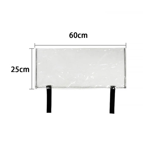 EV Charger Rainproof Cover Clear PVC Protection Housing Waterproof Shield for Electric Vehicle Control Box 60X25cm size.