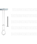 100 Pack Heavy Duty Quick Toggle Anchors With Bolts Set For Drywall Metal Studs And Concrete Block Holds 260 Plus Lbs Per Set Includes 100 Toggles And 100 Bolts Ideal For Hanging Shelves Cabinets And Heavy Items