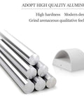 Aluminum Modern LED Wall Sconce Set Of 2 Dope Hardwired Up And Down Wall Mount Lights For Living Room Bedroom Hallway Corridor Cool White 6000K With G9 Bulbs, showing high-quality aluminum rods and a sconce component.